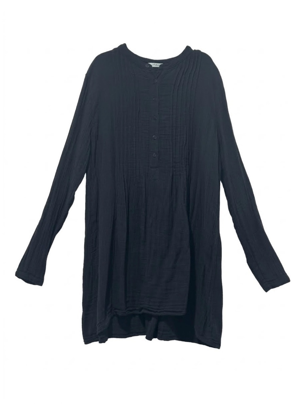 Free People x CP Shades Yoko Tunic Dress
Black Double Gauze Cotton Size S